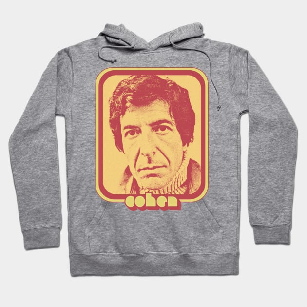 Leonard Cohen / Original Retro Fan Art Design Hoodie by DankFutura